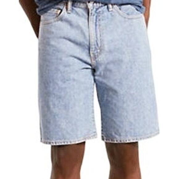 Vintage Levi's 550 Jean Shorts Baggy Denim Relaxed 100% Cotton Light Wash W38" - Picture 1 of 6